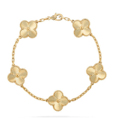 Lắc Tay VCA Vintage Alhambra bracelet, 5 motifs