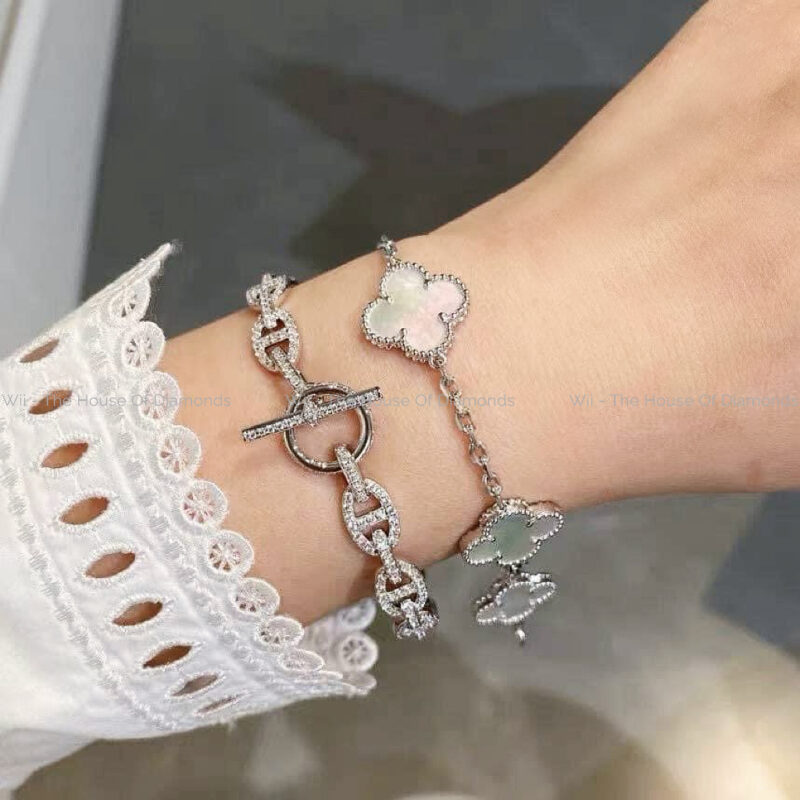 Lắc Tay VCA Vintage Alhambra bracelet, 5 motifs