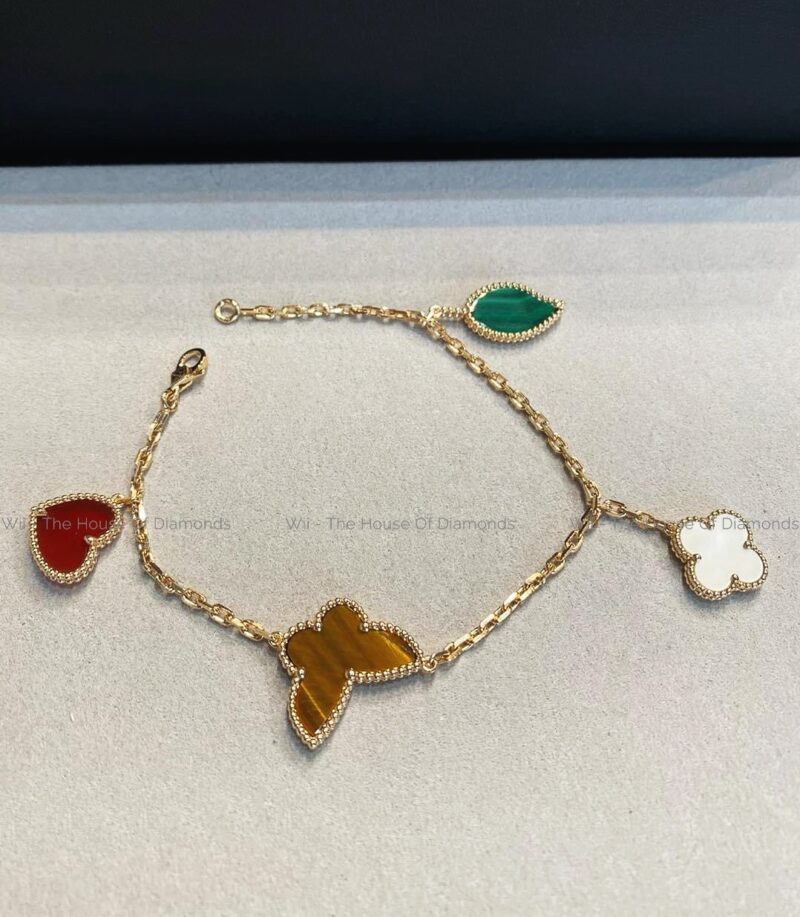 Lắc Tay VCA Vintage Alhambra bracelet, 5 motifs