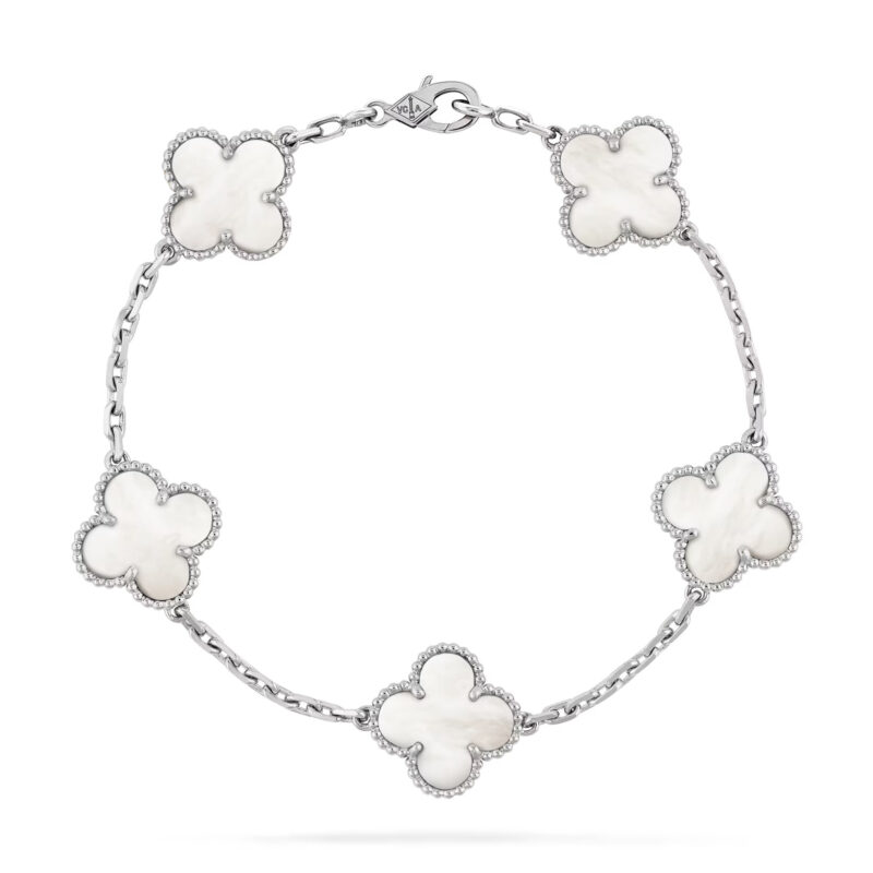 Lắc tay VCA Vintage Alhambra bracelet, 5 motifs