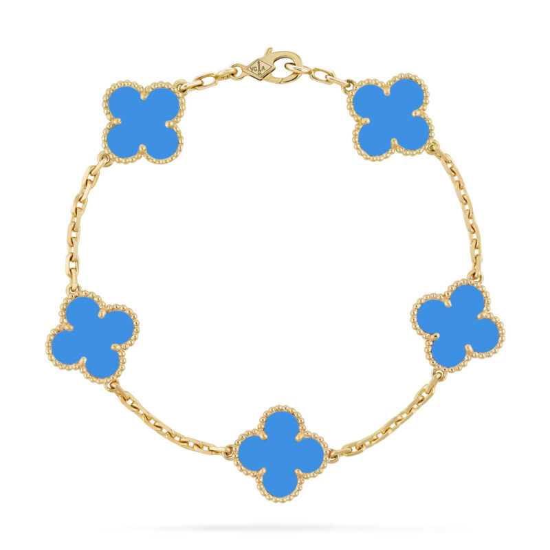 Lắc tay VCA Vintage Alhambra bracelet, 5 motifs