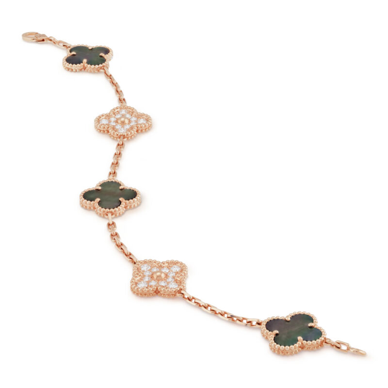 Lắc Tay VCA Vintage Alhambra bracelet, 5 motifs