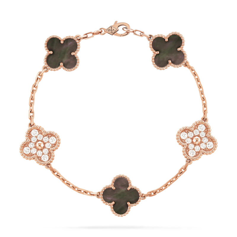 Lắc Tay VCA Vintage Alhambra bracelet, 5 motifs